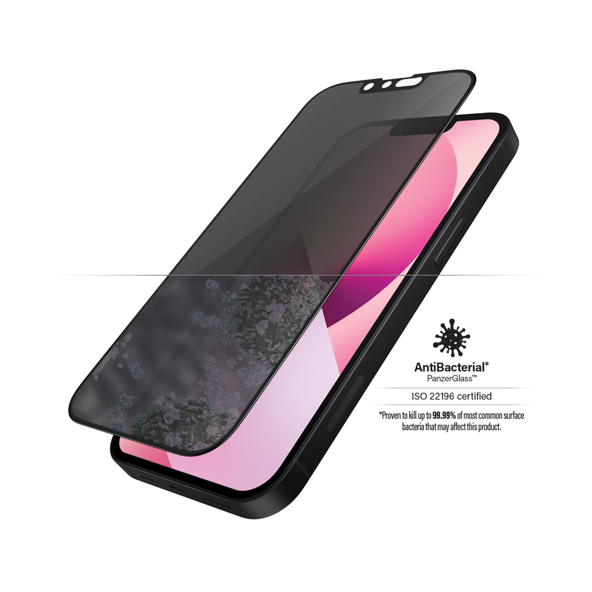 PanzerGlass® Privacy Skærmbeskyttelse iPhone 13 Mini | Edge-to-Edge